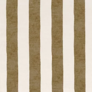 brown striped printed fabric from Casamance