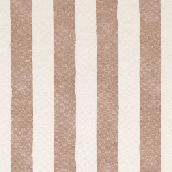 Batignolles Fabric - Blush by pink striped printed fabric from Casamance