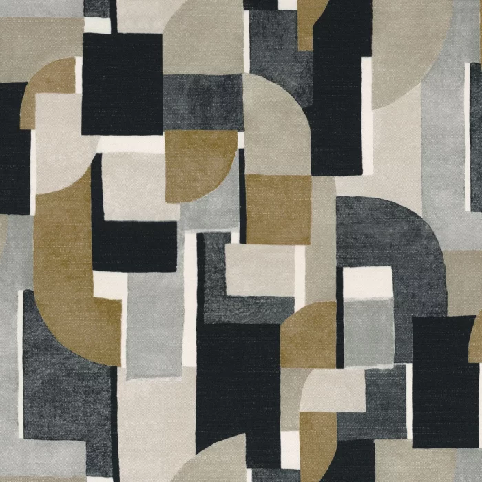 Montsouris Fabric - Beige / Carbone swatch