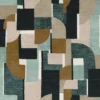 green misc printed fabric from Casamance