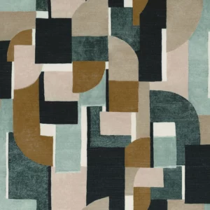 green misc printed fabric from Casamance