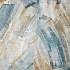 blue contemporary voile-sheer fabric from Casamance