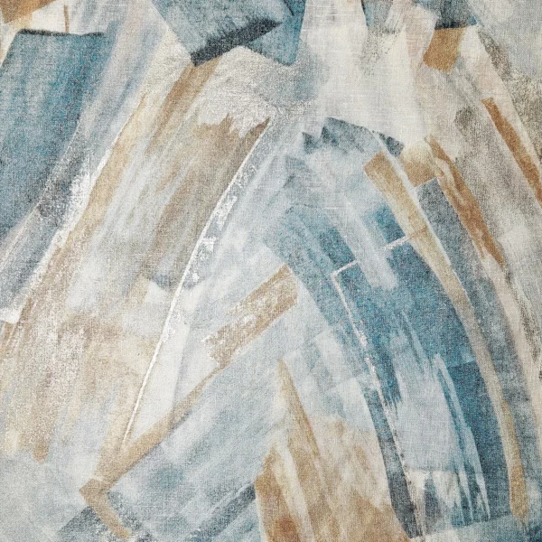 Mariposa Fabric - Bleu / Nacre by blue contemporary voile-sheer fabric from Casamance
