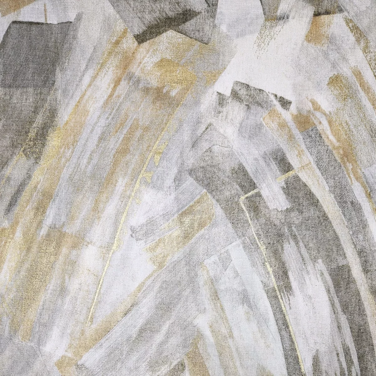 Mariposa Fabric - Taupe / Or by yellow contemporary voile-sheer fabric from Casamance