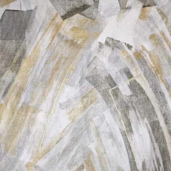Mariposa Fabric - Taupe / Or by yellow contemporary voile-sheer fabric from Casamance