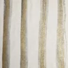 yellow striped voile-sheer fabric from Casamance