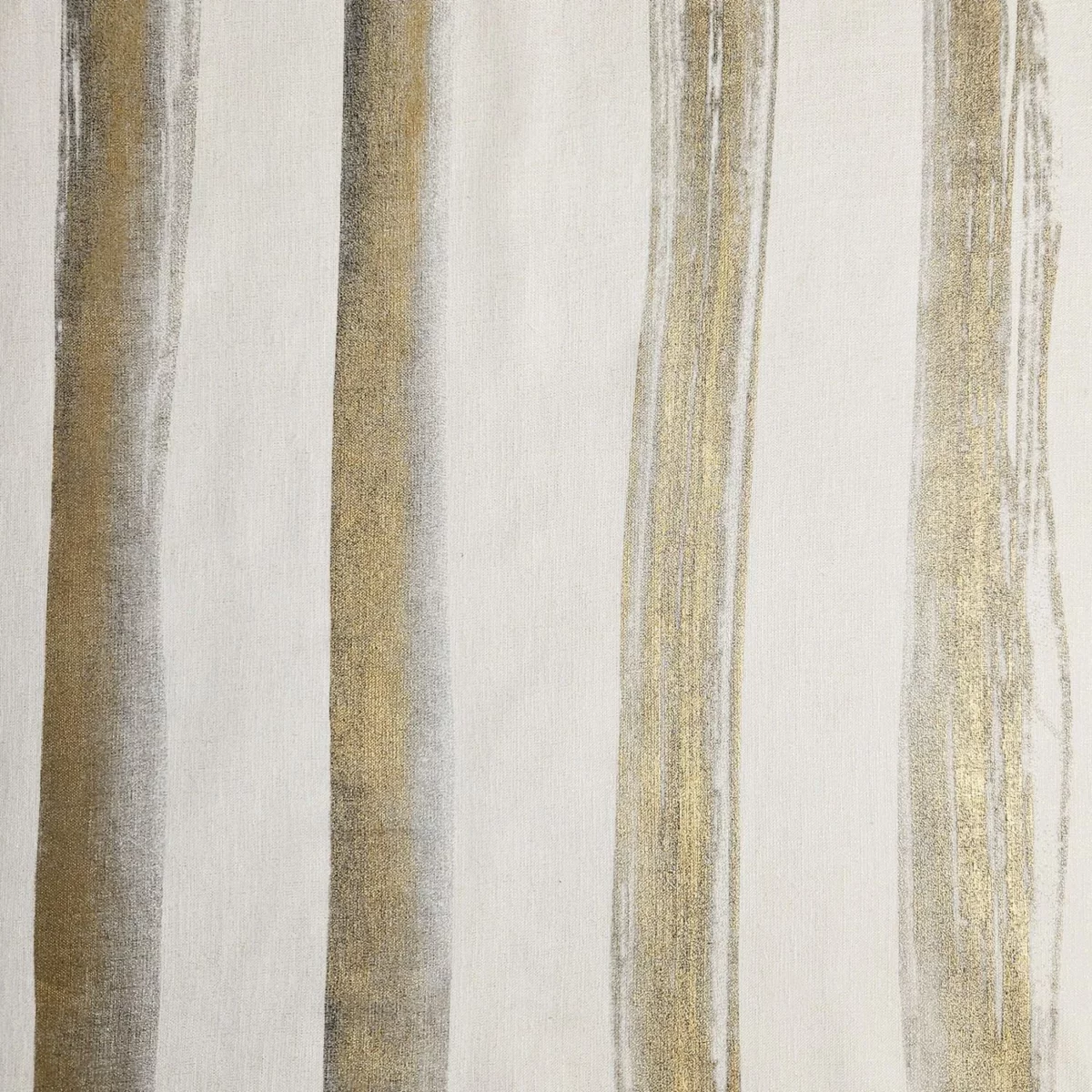 yellow striped voile-sheer fabric from Casamance