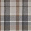 black-grey checked woolen fabric from Casamance