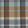 blue checked woolen fabric from Casamance