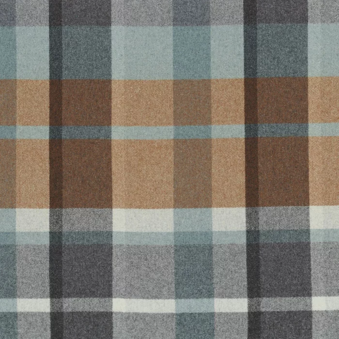 Vanoise Fabric - Ocre Bleu Nordique swatch