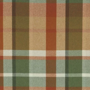 green checked woolen fabric from Casamance