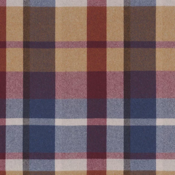 Vanoise Fabric - Pourpre Bleu Azurite by purple checked woolen fabric from Casamance