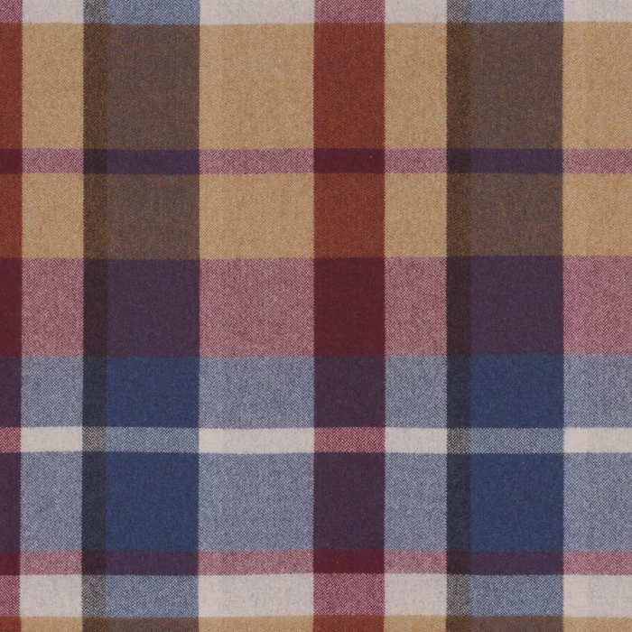 Vanoise Fabric - Pourpre Bleu Azurite swatch