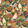 multicolour animal embroideried fabric from Casamance