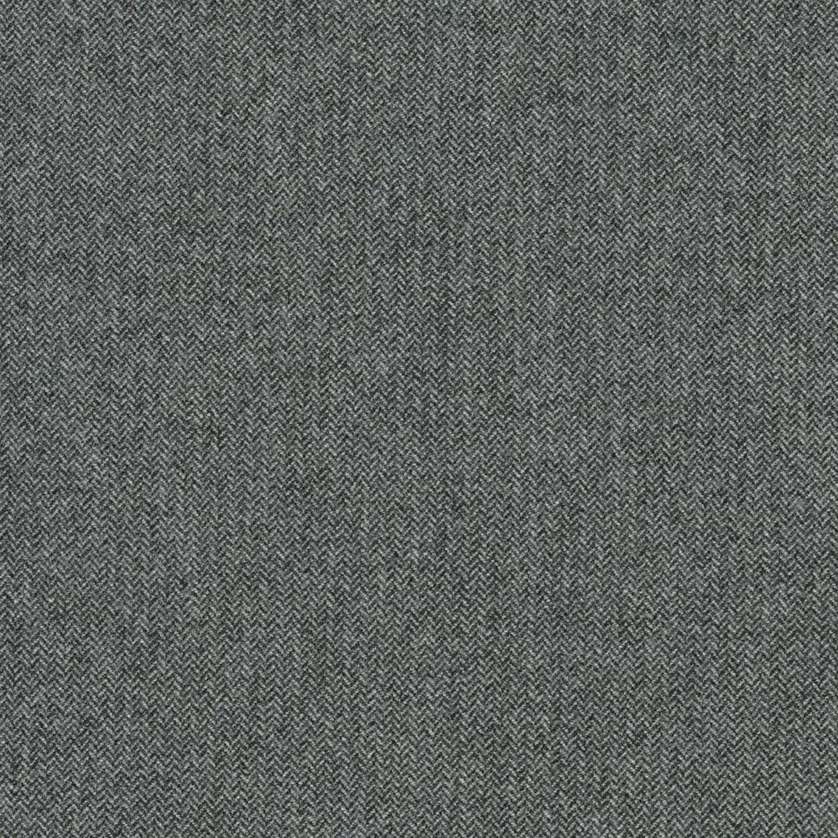 Hommage Fabric - Anthracite by black-grey plain woolen fabric from Casamance