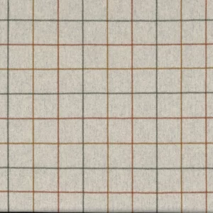 green checked woolen fabric from Casamance