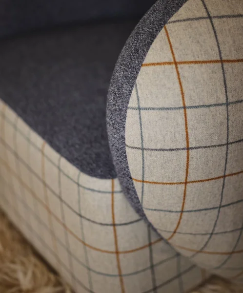 Arpege Fabric - Ocre Bleu Nordique by Arpege Fabric - Ocre Bleu Nordique from