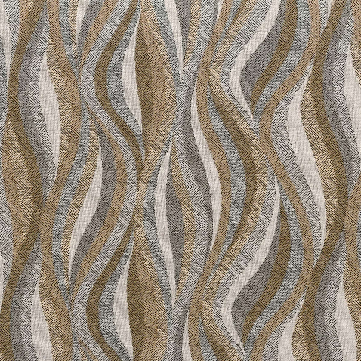 yellow contemporary jacquard fabric from Casamance