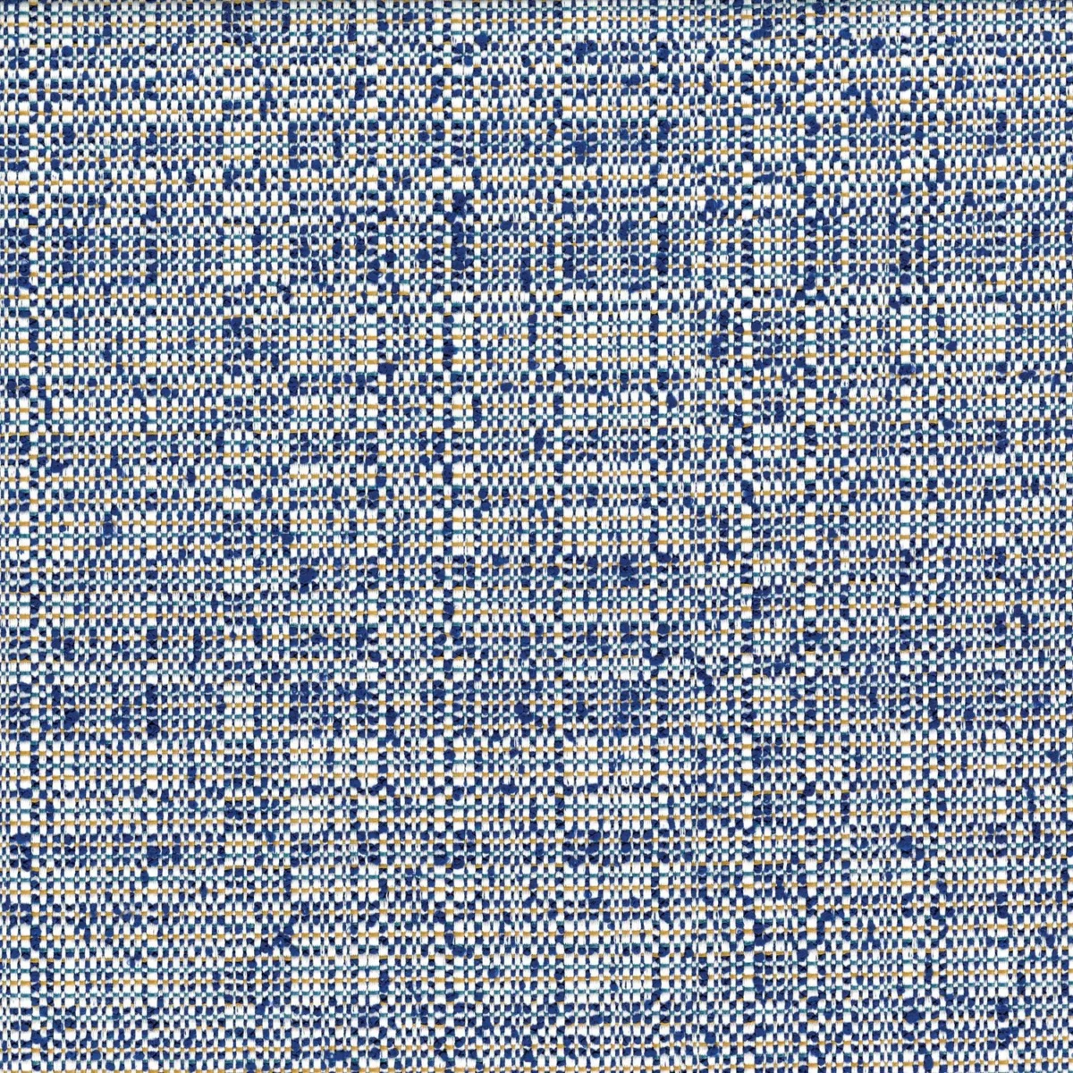 blue plain woven fabric from Casamance