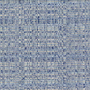 blue plain woven fabric from Casamance