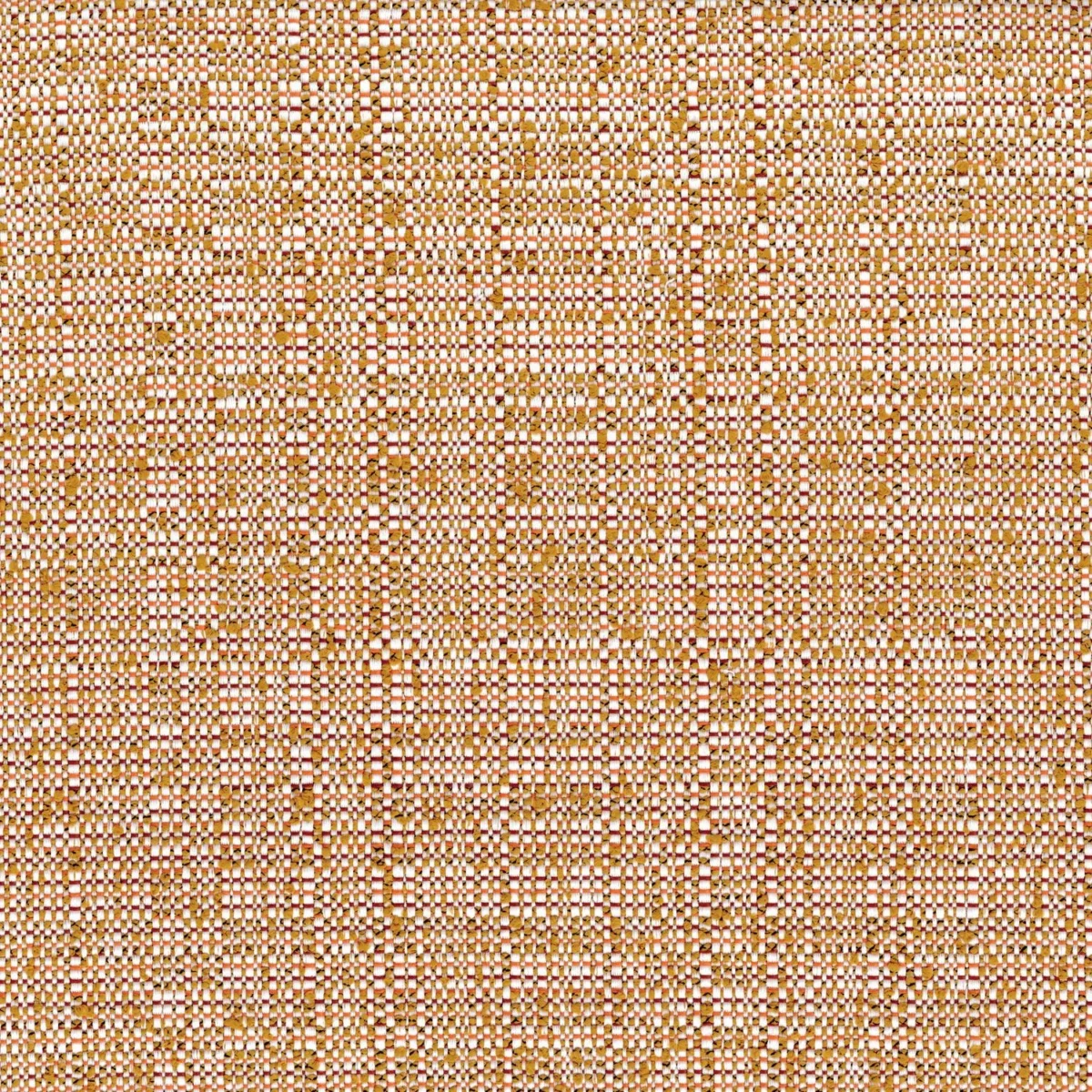 Solano Fabric - Ocre by orange plain woven fabric from Casamance