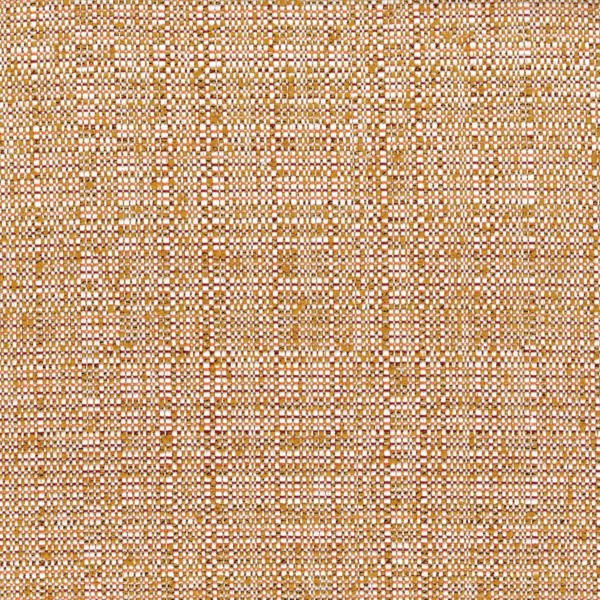 Solano Fabric - Ocre by orange plain woven fabric from Casamance