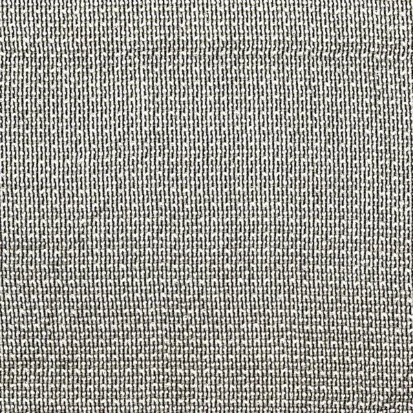 Sancho Fabric - Blanc / Noir by black-grey plain voile-sheer fabric from Casamance