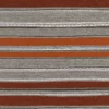 orange striped woven fabric from Casamance
