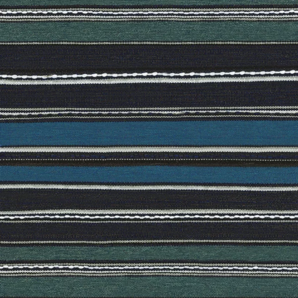blue striped woven fabric from Casamance