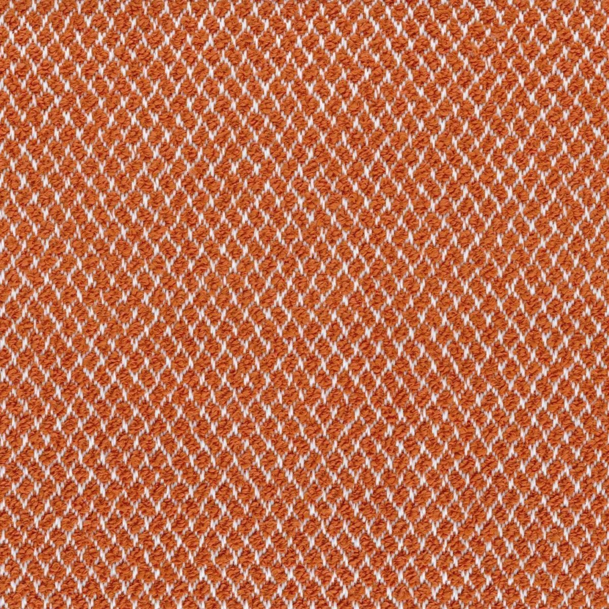 orange plain woven fabric from Casamance