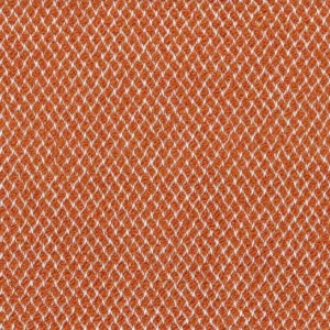 orange plain woven fabric from Casamance
