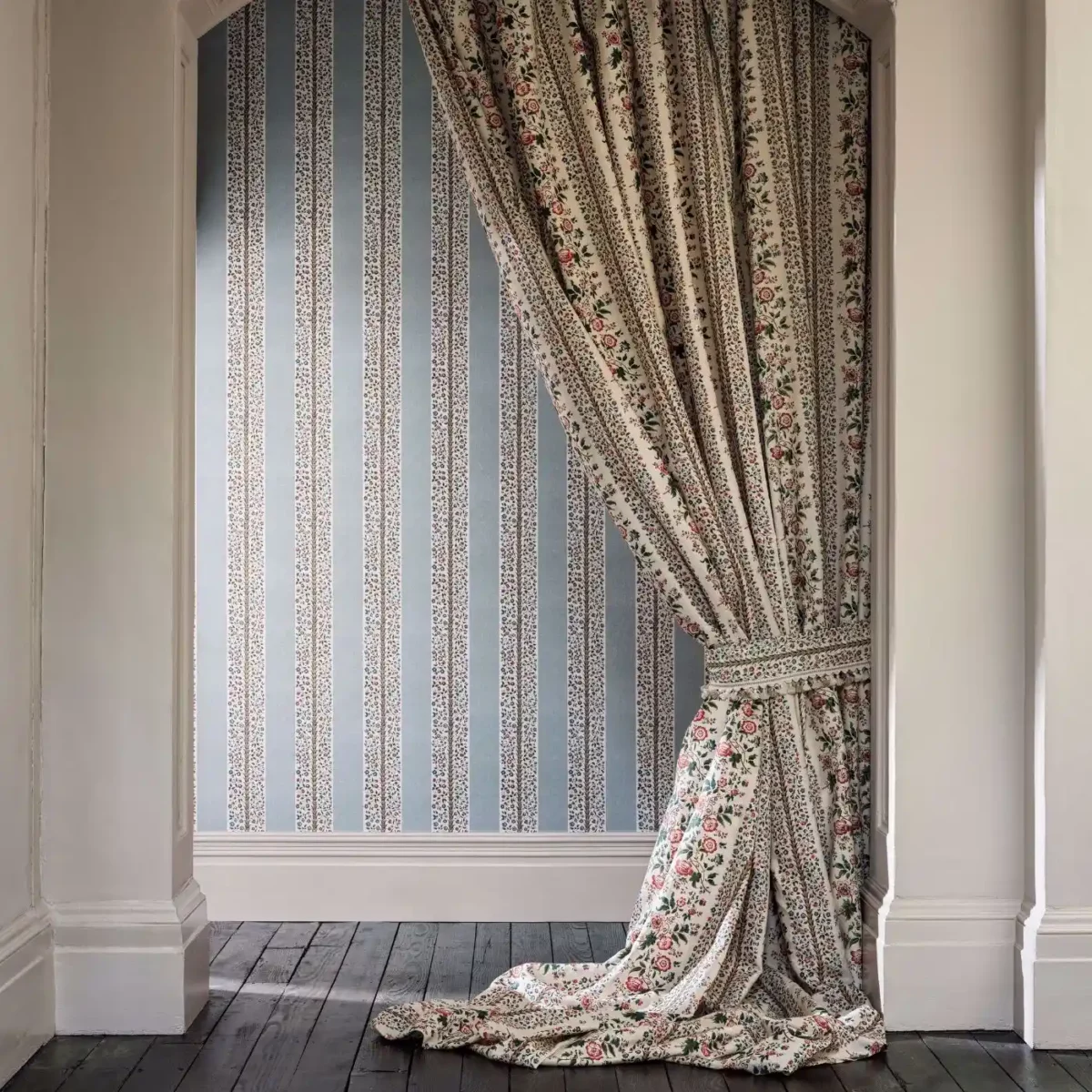 Apothecary Rose Fabric - Ether Blues by Apothecary Rose Fabric - Ether Blues from