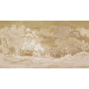 neutral botanical wallpaper from casamance