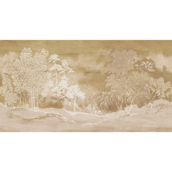 neutral botanical wallpaper from casamance