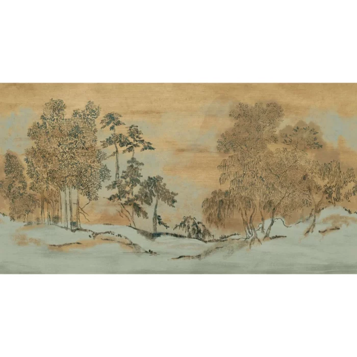 Koraku Wallpanel - Sauge / Doré swatch