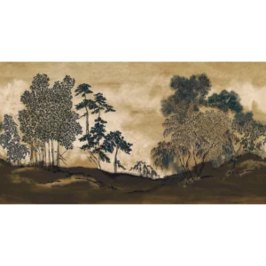 neutral botanical wallpaper from casamance