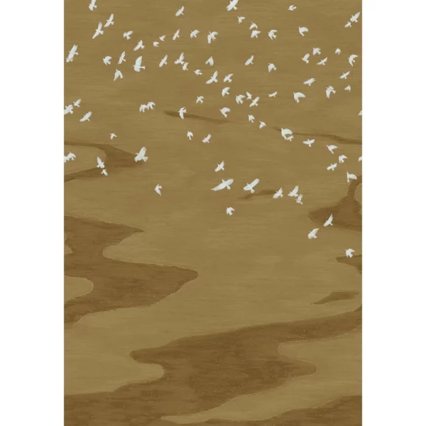 Migration Wallpanel - Doré by brown animal wallpaper from casamance