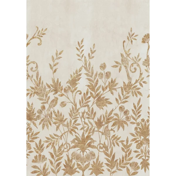 neutral botanical wallpaper from casamance