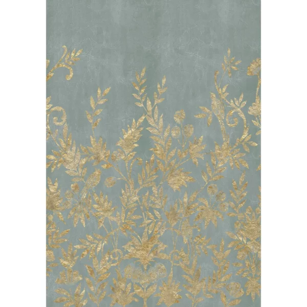 blue botanical wallpaper from casamance