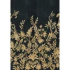 black-grey botanical wallpaper from casamance
