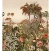 brown botanical wallpaper from casamance
