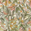 green botanical wallpaper from casamance