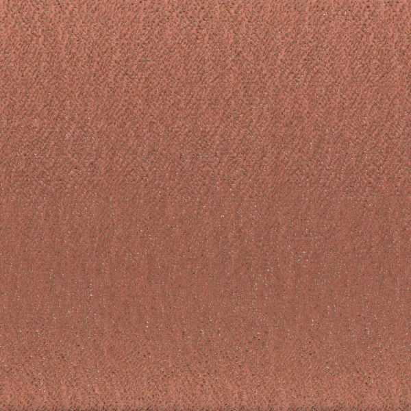 Hima Fabric - Terracotta by red plain jacquard fabric from Casamance