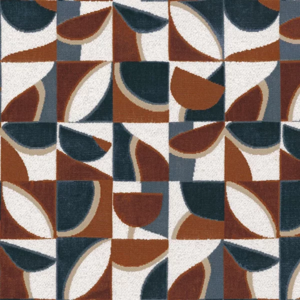Impatient Fabric - Bleu Nordique Acajou by blue misc velvet-chenille fabric from Casamance