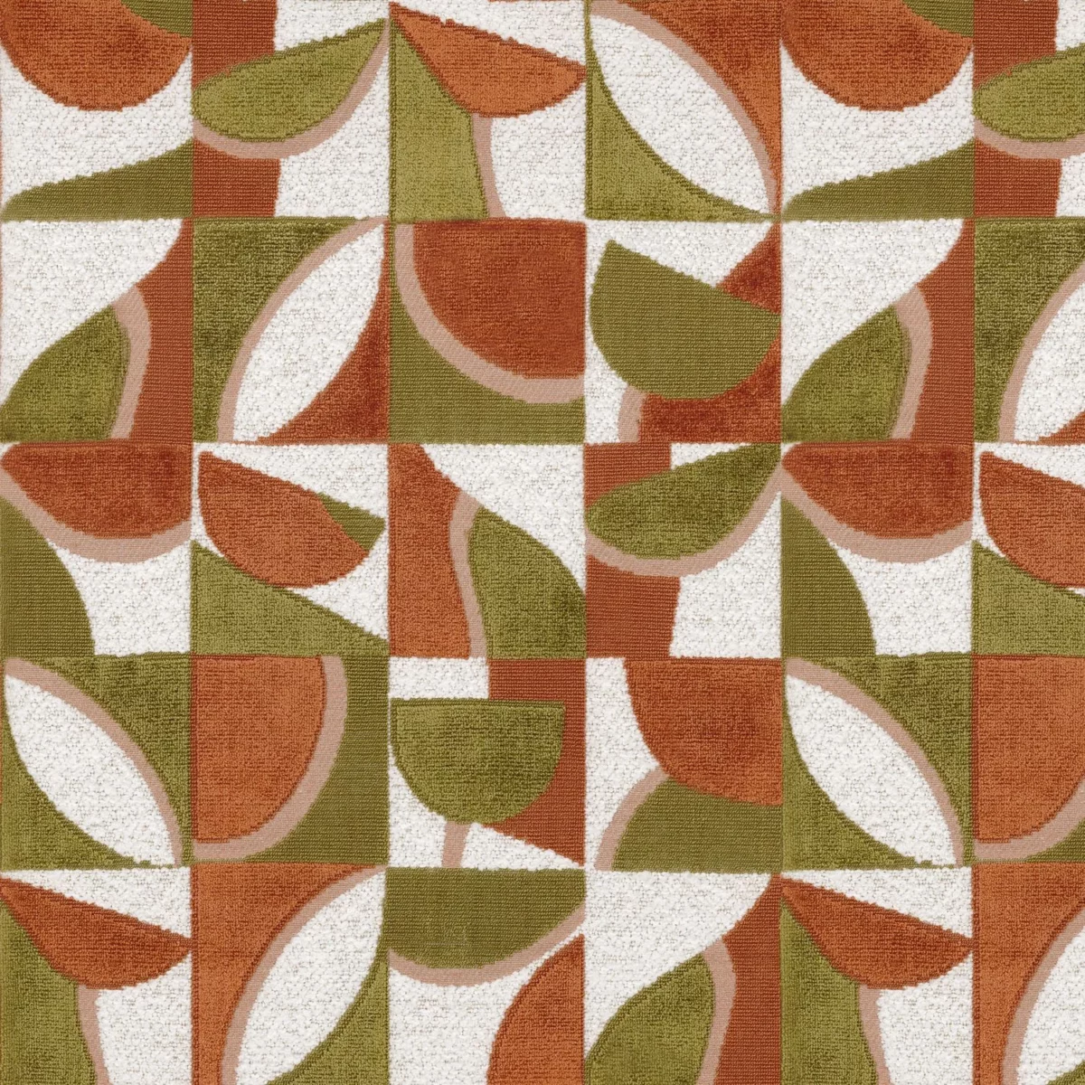 green misc velvet-chenille fabric from Casamance