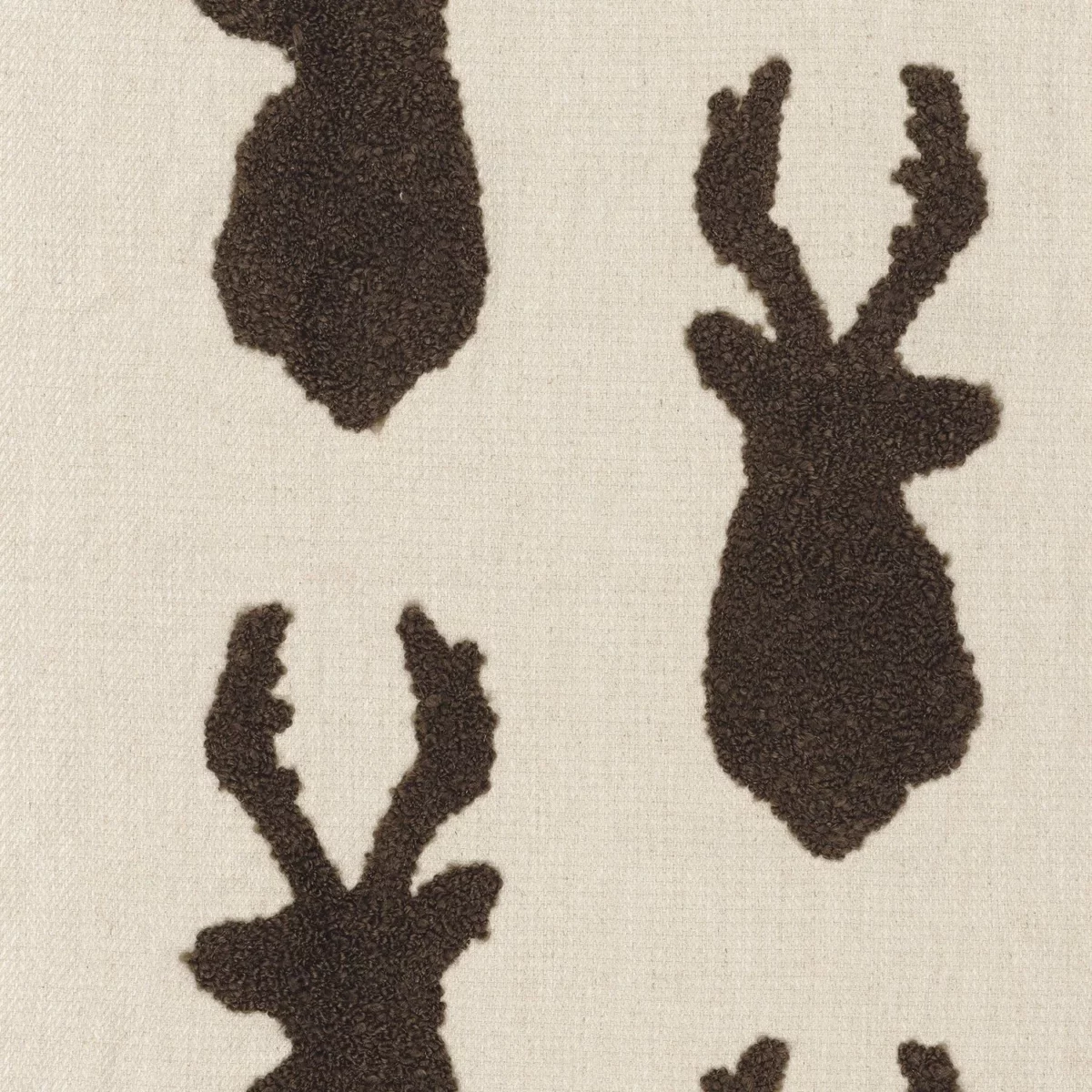 Moritz Fabric - Terre Fumee by brown misc embroideried fabric from Casamance