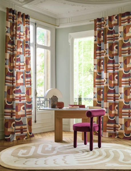 Paro Fabric - Olive Terracotta by Paro Fabric - Olive Terracotta from