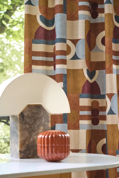 Paro Fabric - Pourpre Ocre by Paro Fabric - Pourpre Ocre from