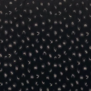black-grey spotted embroideried fabric from Casamance