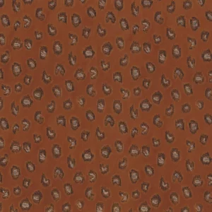 red spotted embroideried fabric from Casamance